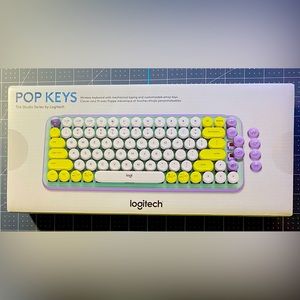 Logitech Pop Keys Wireless Mechanical Keyboard. Works with windows PC and Mac